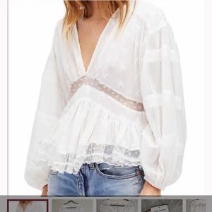 Free People Flowy Blouse
